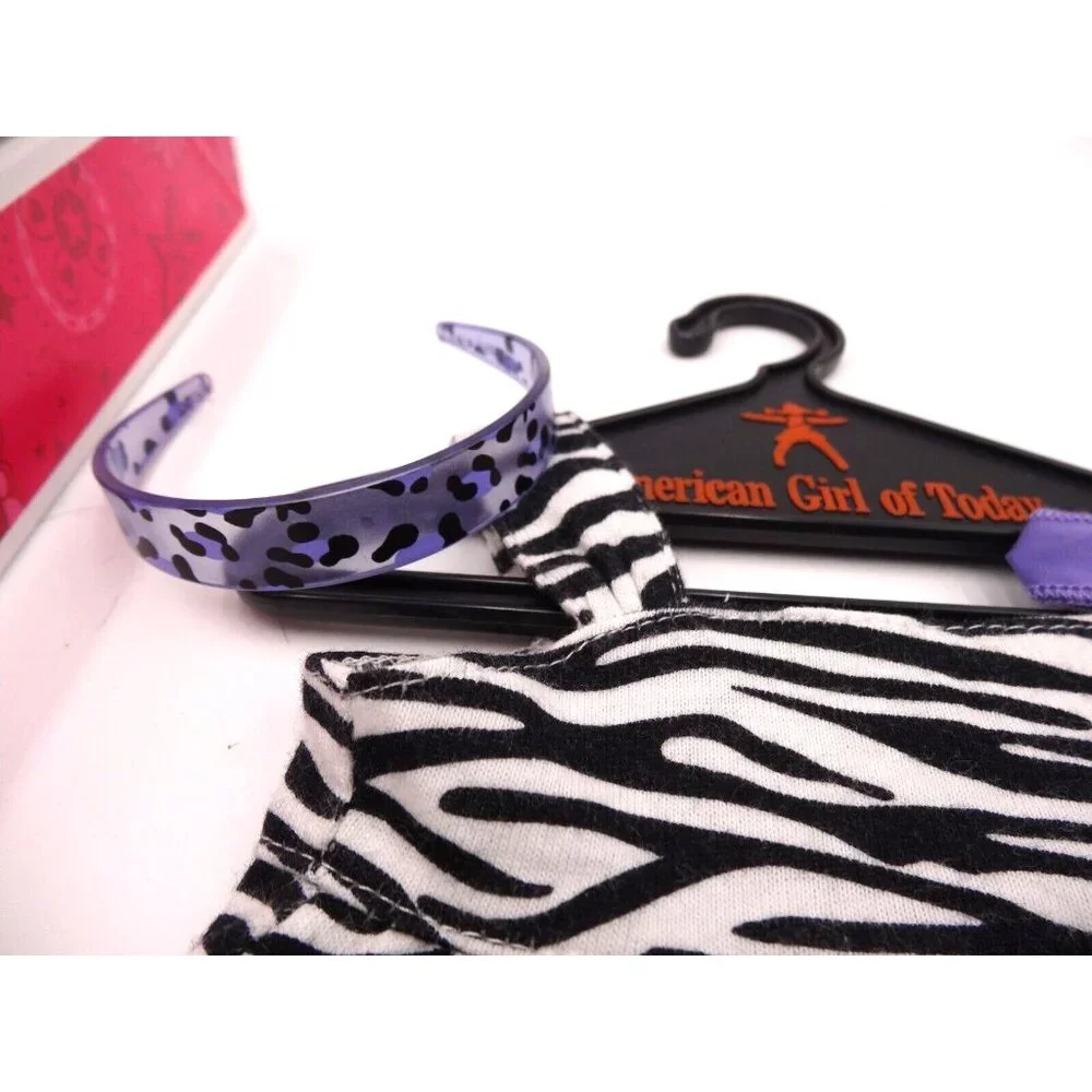 American Girl SAFARI SUNDRESS RETIRED NEW In Box Dress Charm Hanger Sandals Head